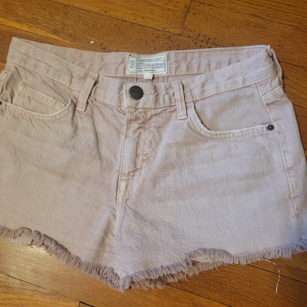 Women's Tan Denim Shorts